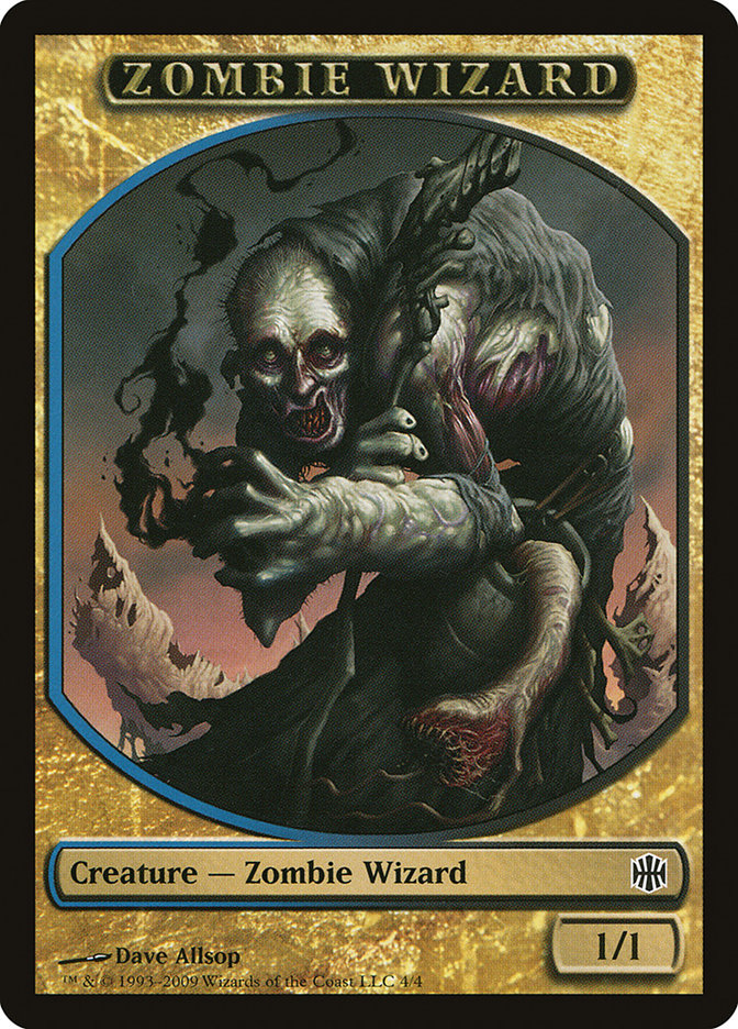 Zombie Wizard Token [Alara Reborn Tokens] MTG Single Magic: The Gathering    | Red Claw Gaming