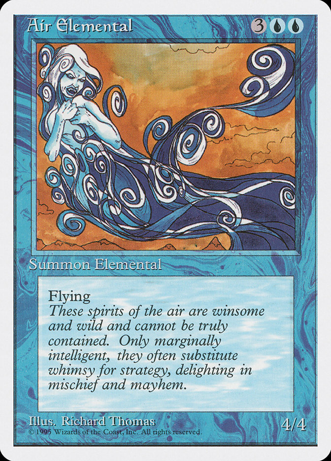 Air Elemental [Fourth Edition] MTG Single Magic: The Gathering    | Red Claw Gaming