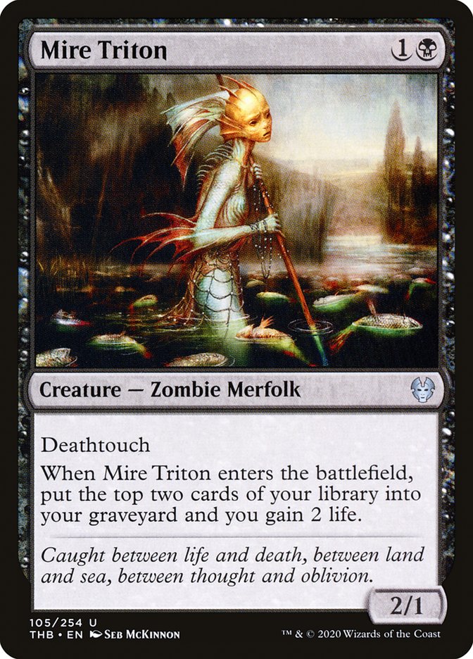 Mire Triton [Theros Beyond Death] MTG Single Magic: The Gathering    | Red Claw Gaming