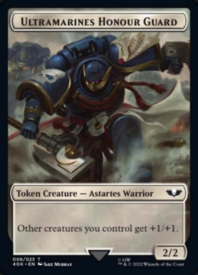 Soldier (003) // Ultramarines Honour Guard Double-Sided Token [Warhammer 40,000 Tokens] MTG Single Magic: The Gathering    | Red Claw Gaming
