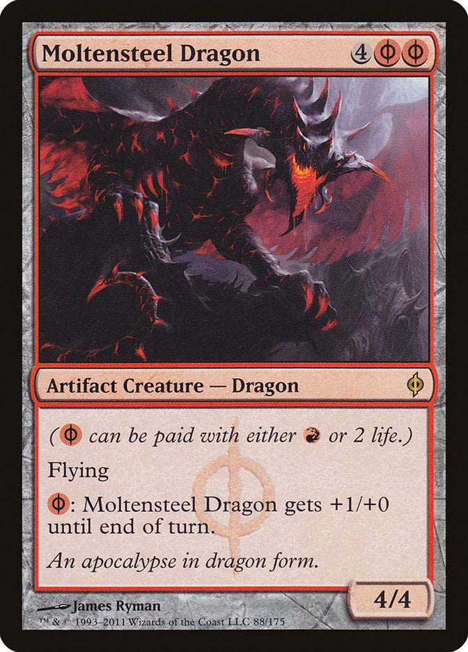 Moltensteel Dragon [New Phyrexia] MTG Single Magic: The Gathering    | Red Claw Gaming