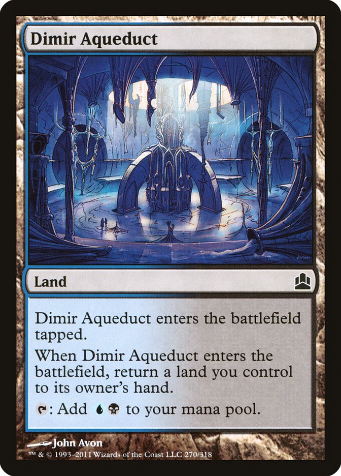 Dimir Aqueduct [Commander 2011] MTG Single Magic: The Gathering    | Red Claw Gaming