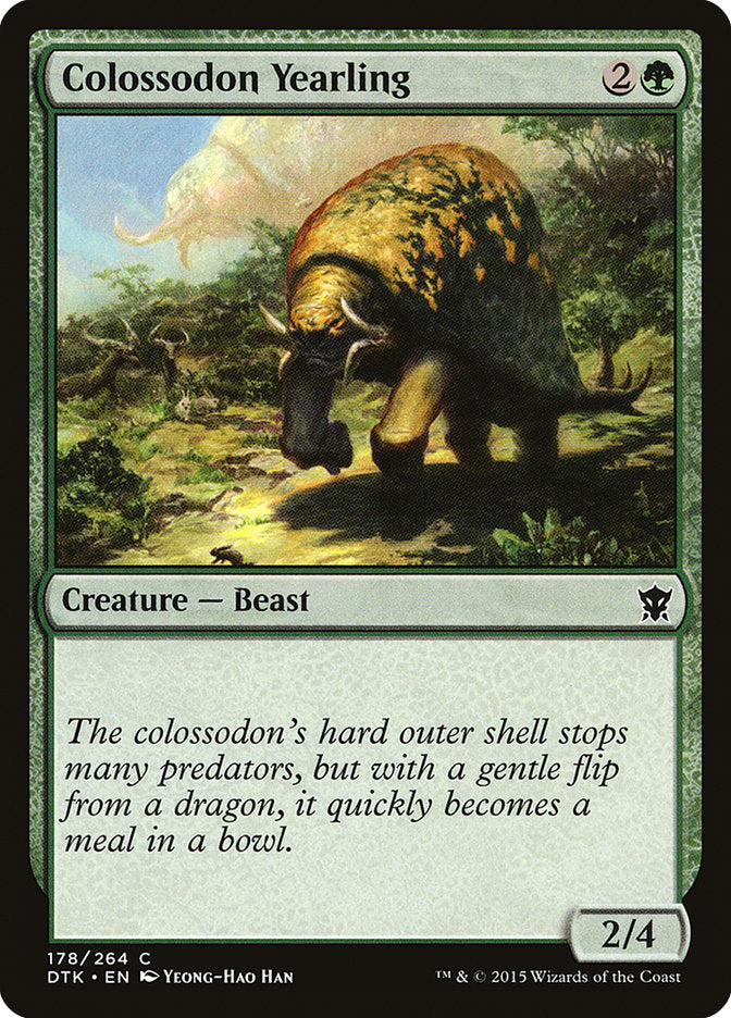 Colossodon Yearling [Dragons of Tarkir] MTG Single Magic: The Gathering    | Red Claw Gaming