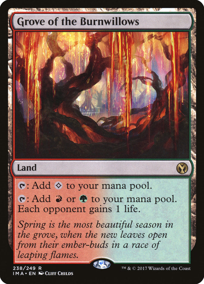 Grove of the Burnwillows [Iconic Masters] MTG Single Magic: The Gathering    | Red Claw Gaming