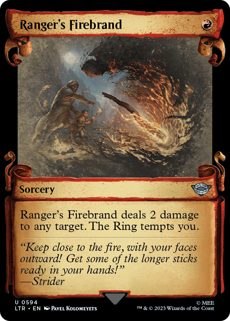 Ranger's Firebrand [The Lord of the Rings: Tales of Middle-Earth Showcase Scrolls] MTG Single Magic: The Gathering    | Red Claw Gaming