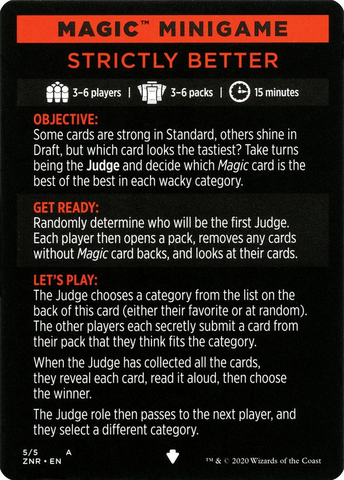 Strictly Better (Magic Minigame) [Zendikar Rising Minigame] MTG Single Magic: The Gathering    | Red Claw Gaming