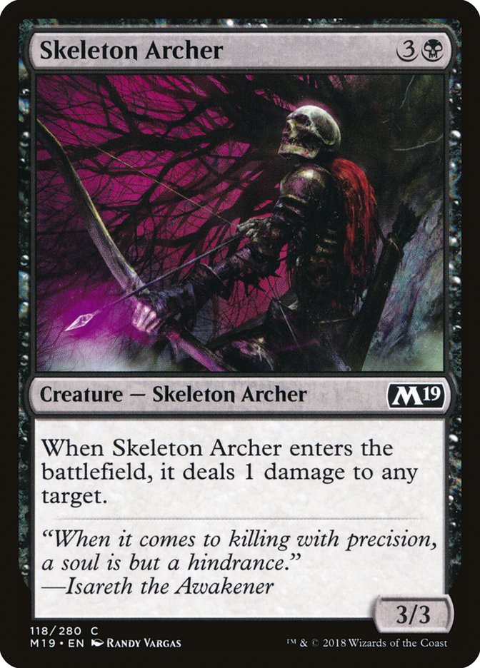Skeleton Archer [Core Set 2019] MTG Single Magic: The Gathering    | Red Claw Gaming