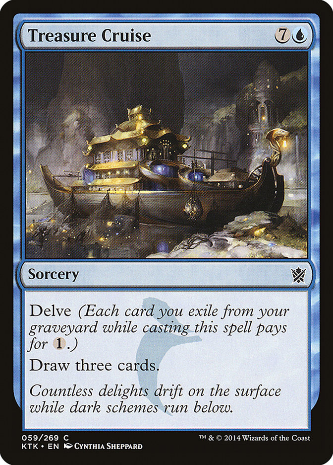 Treasure Cruise [Khans of Tarkir] MTG Single Magic: The Gathering    | Red Claw Gaming