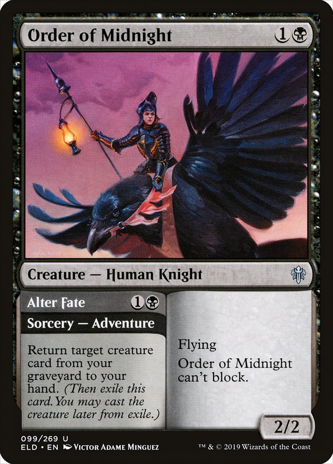 Order of Midnight // Alter Fate [Throne of Eldraine] MTG Single Magic: The Gathering    | Red Claw Gaming