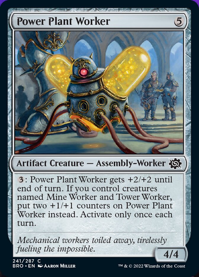 Power Plant Worker [The Brothers' War] MTG Single Magic: The Gathering    | Red Claw Gaming