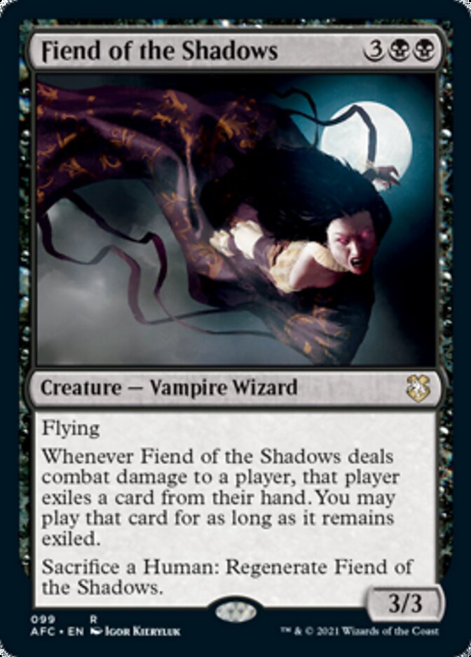 Fiend of the Shadows [Dungeons & Dragons: Adventures in the Forgotten Realms Commander] MTG Single Magic: The Gathering    | Red Claw Gaming
