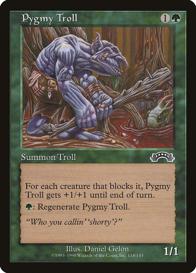 Pygmy Troll [Exodus] MTG Single Magic: The Gathering    | Red Claw Gaming
