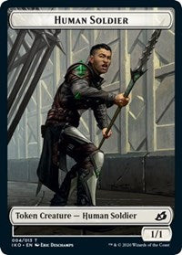 Human Soldier (004) // Zombie Double-Sided Token [Commander 2020 Tokens] MTG Single Magic: The Gathering    | Red Claw Gaming