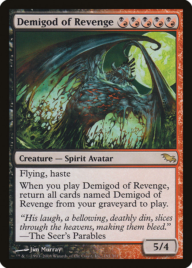 Demigod of Revenge [Shadowmoor] MTG Single Magic: The Gathering    | Red Claw Gaming