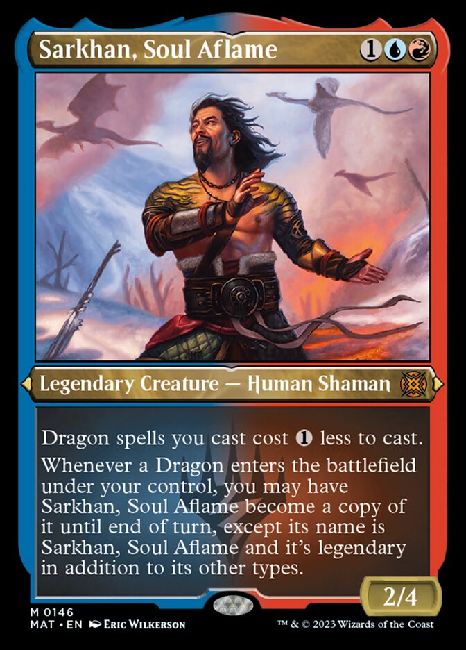 Sarkhan, Soul Aflame (Foil Etched) [March of the Machine: The Aftermath] MTG Single Magic: The Gathering    | Red Claw Gaming