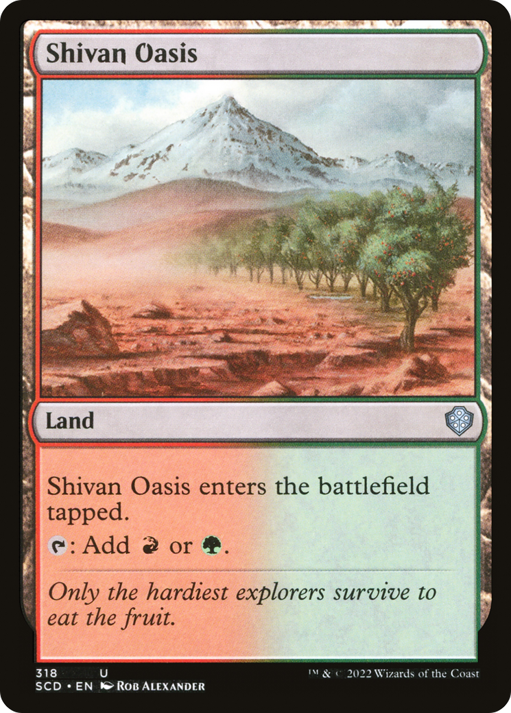 Shivan Oasis [Starter Commander Decks] MTG Single Magic: The Gathering    | Red Claw Gaming
