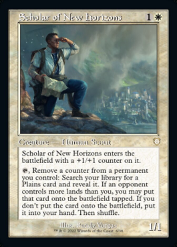Scholar of New Horizons (Retro) [The Brothers' War Commander] MTG Single Magic: The Gathering    | Red Claw Gaming