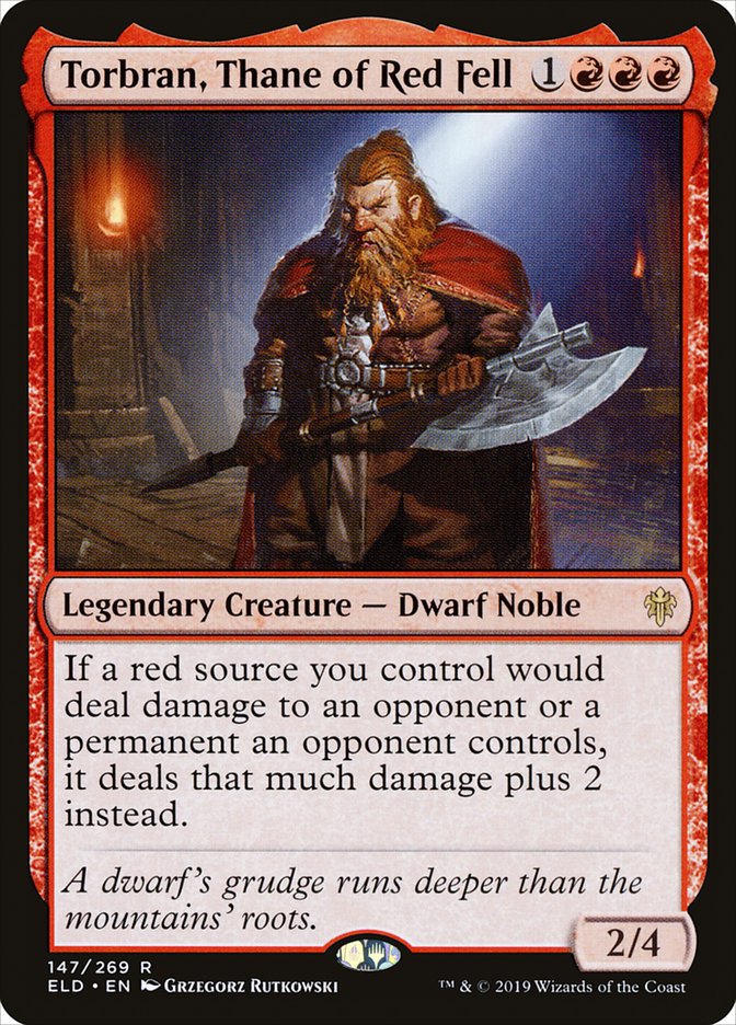 Torbran, Thane of Red Fell [Throne of Eldraine] MTG Single Magic: The Gathering    | Red Claw Gaming