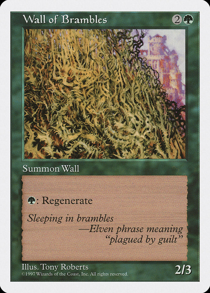 Wall of Brambles [Fifth Edition] MTG Single Magic: The Gathering    | Red Claw Gaming