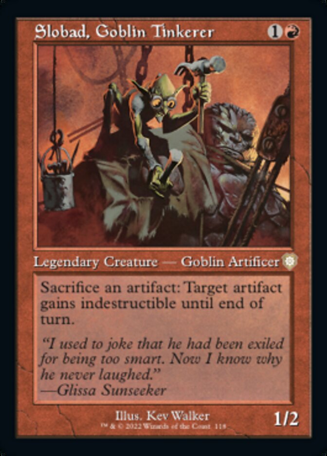 Slobad, Goblin Tinkerer (Retro) [The Brothers' War Commander] MTG Single Magic: The Gathering    | Red Claw Gaming