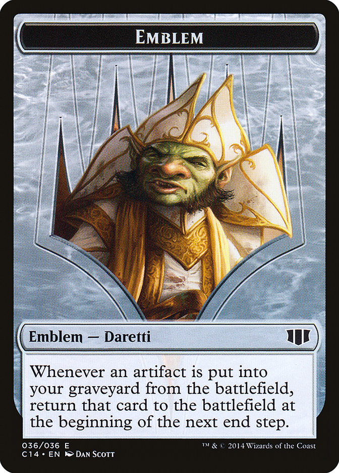 Daretti, Scrap Savant Emblem // Tuktuk the Returned Double-Sided Token [Commander 2014 Tokens] MTG Single Magic: The Gathering    | Red Claw Gaming