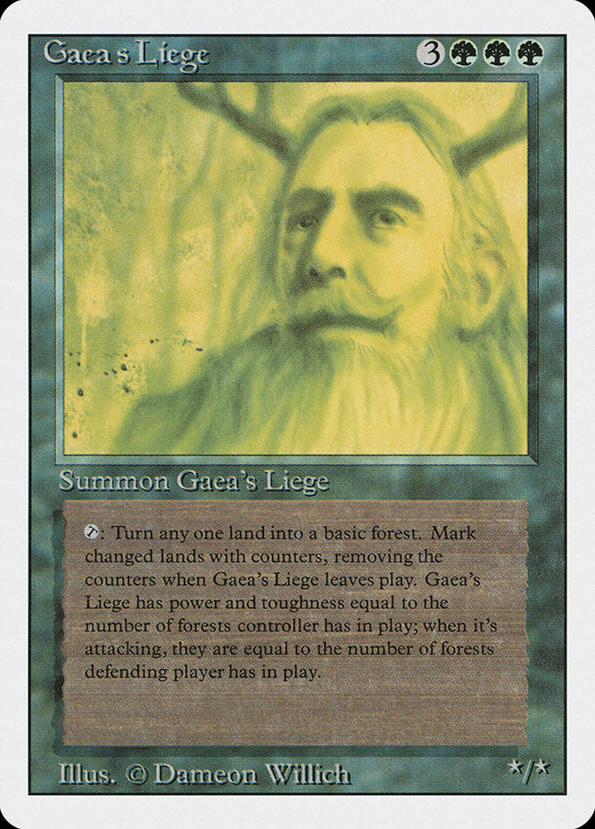Gaea's Liege [Revised Edition] MTG Single Magic: The Gathering    | Red Claw Gaming