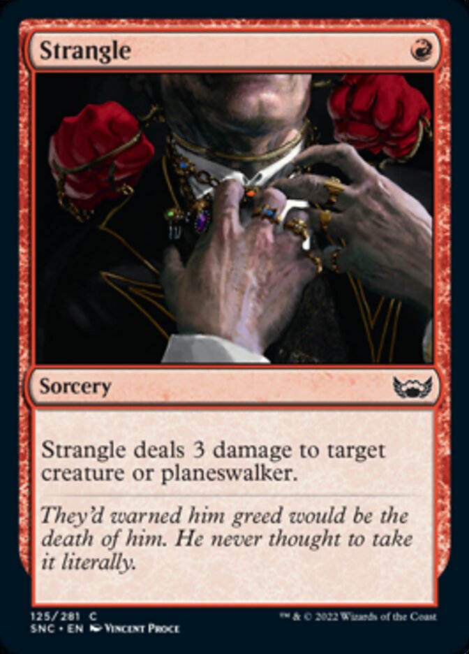 Strangle [Streets of New Capenna] MTG Single Magic: The Gathering    | Red Claw Gaming