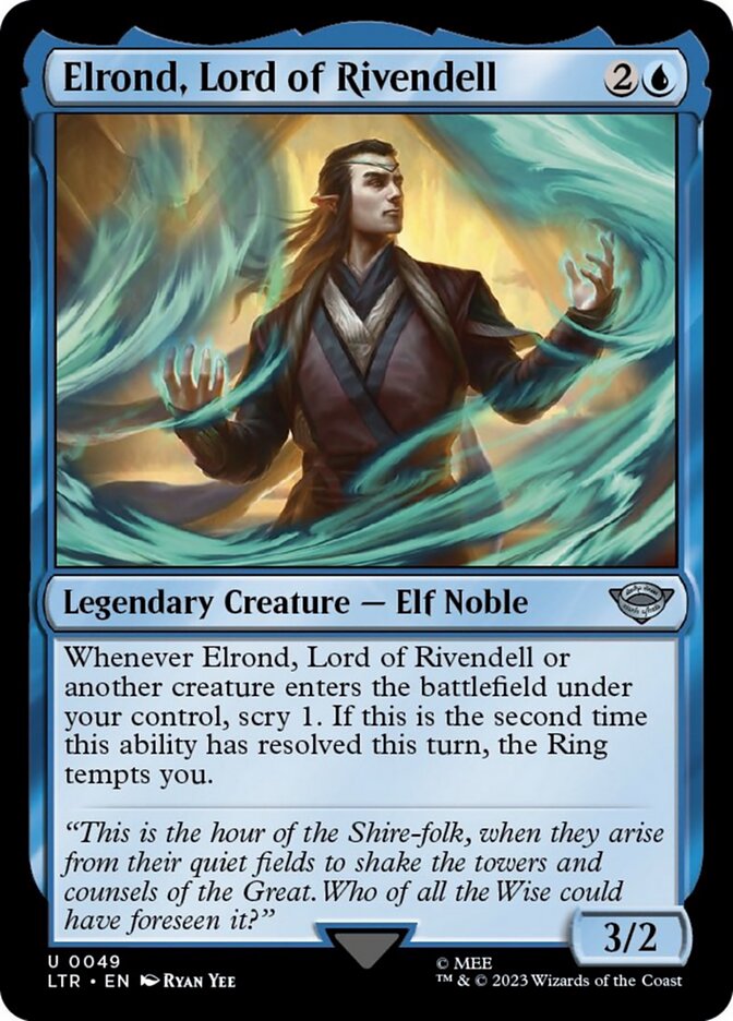 Elrond, Lord of Rivendell [The Lord of the Rings: Tales of Middle-Earth] MTG Single Magic: The Gathering    | Red Claw Gaming