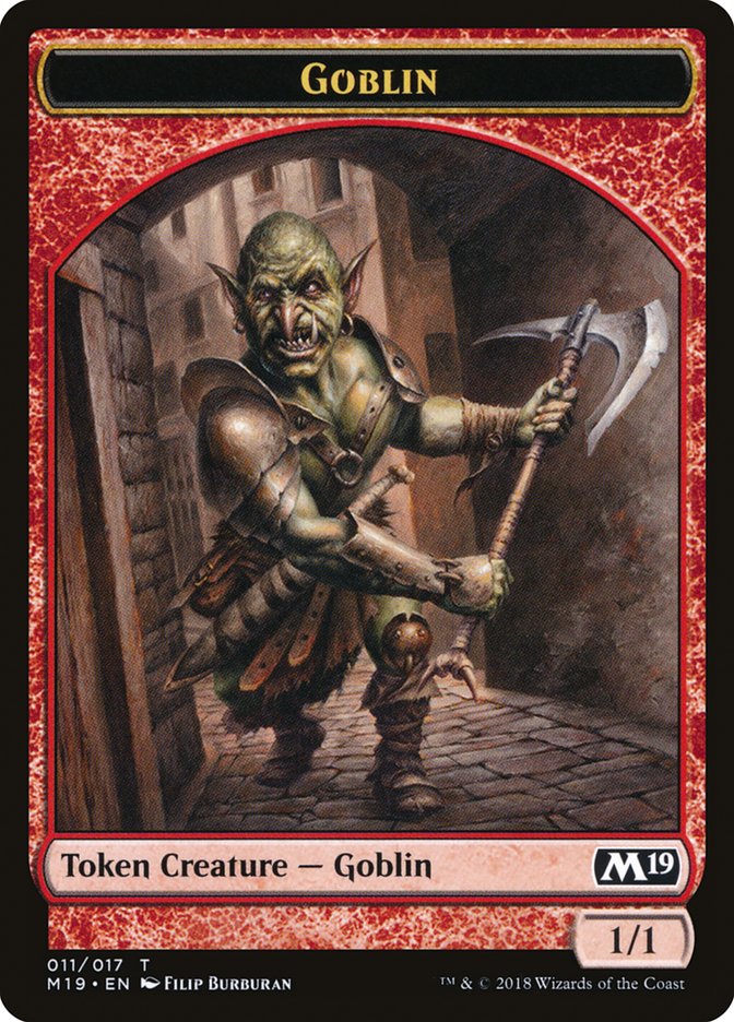 Zombie // Goblin Double-Sided Token (Game Night) [Core Set 2019 Tokens] MTG Single Magic: The Gathering    | Red Claw Gaming