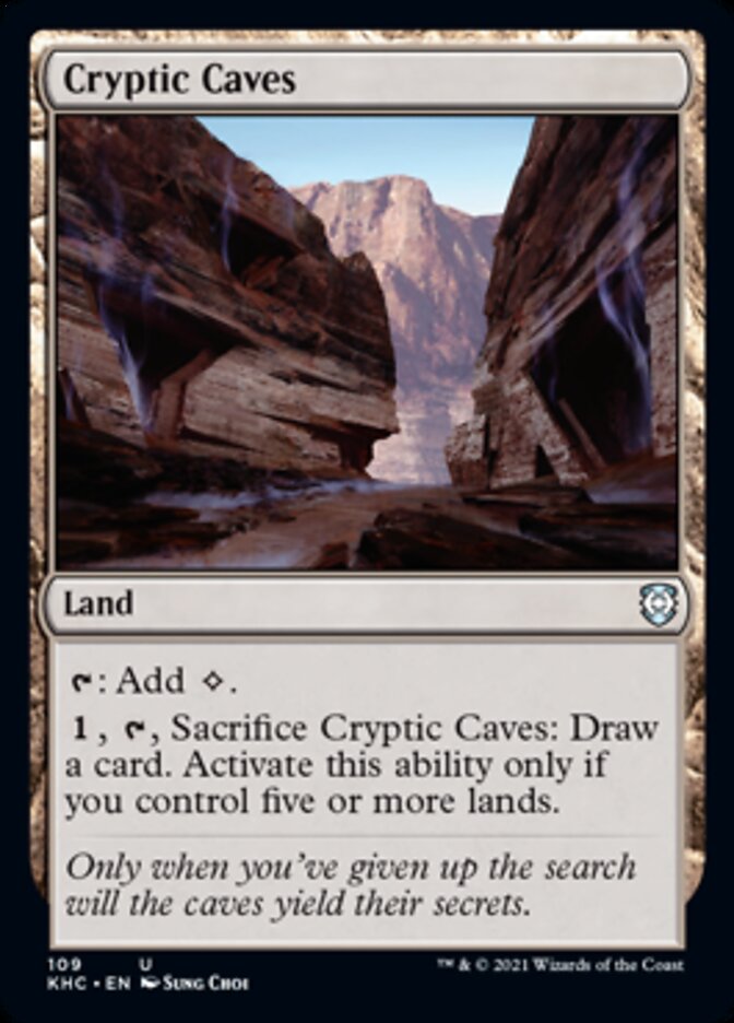 Cryptic Caves [Kaldheim Commander] MTG Single Magic: The Gathering    | Red Claw Gaming