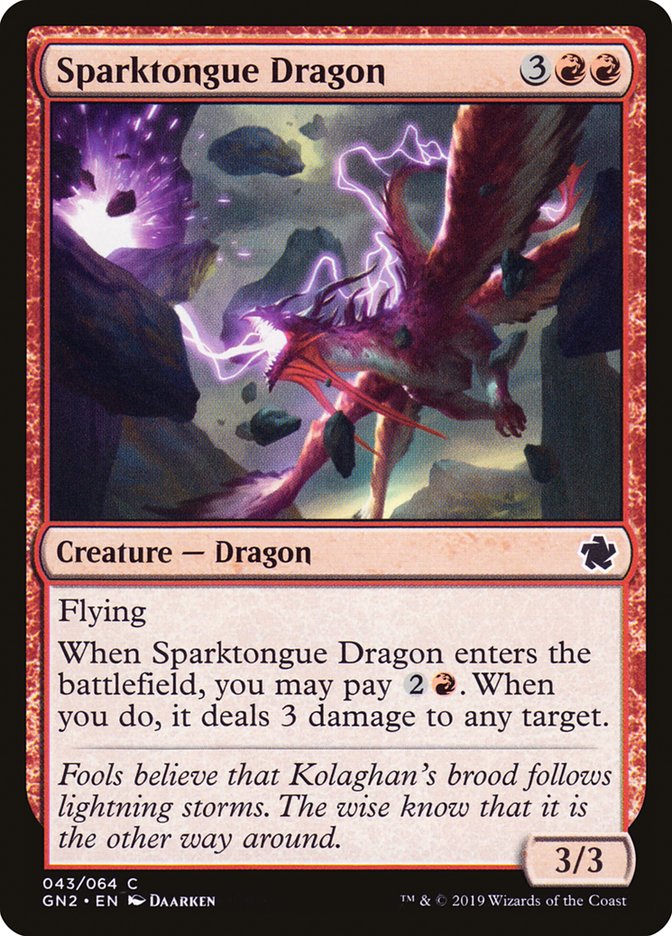 Sparktongue Dragon [Game Night 2019] MTG Single Magic: The Gathering    | Red Claw Gaming