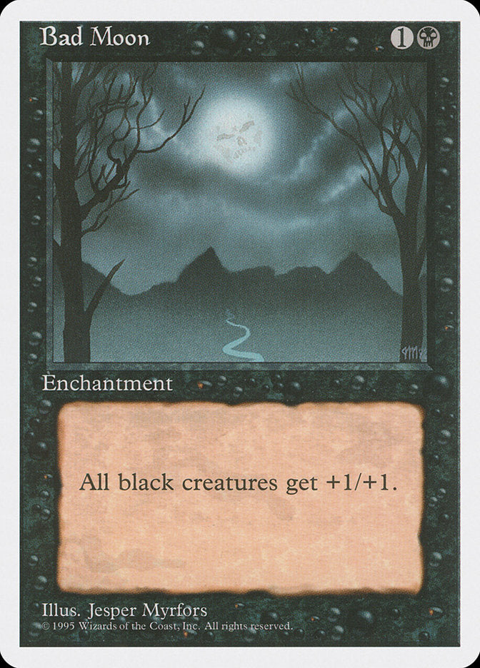 Bad Moon [Fourth Edition] MTG Single Magic: The Gathering    | Red Claw Gaming