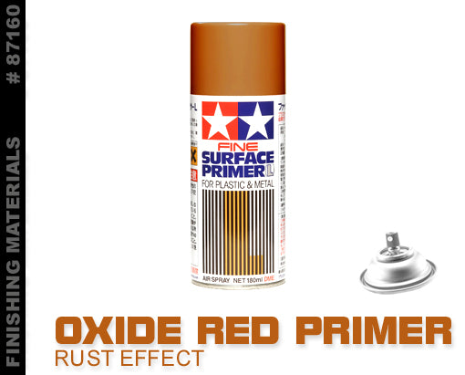 Tamiya Fine Surface Primer Oxide Red Spray Primer Tamiya    | Red Claw Gaming
