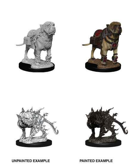 D&D Nolzur's Marvelous Miniatures: Mastif & Shadow Mastif Minatures Wizkids Games    | Red Claw Gaming