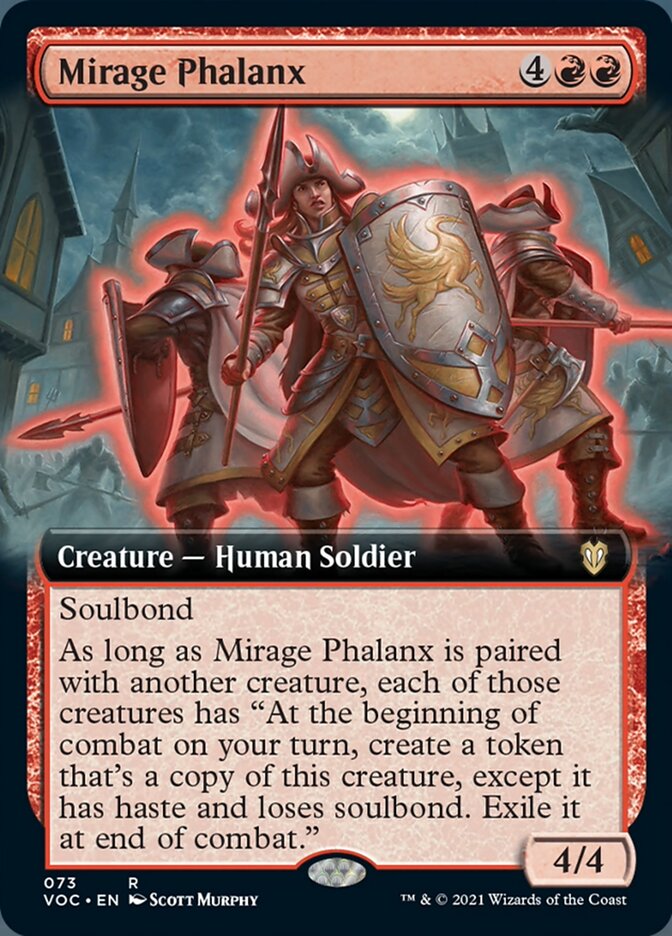 Mirage Phalanx (Extended Art) [Innistrad: Crimson Vow Commander] MTG Single Magic: The Gathering    | Red Claw Gaming