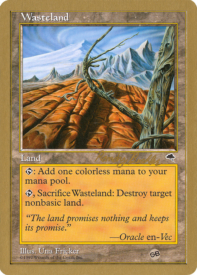 Wasteland (Randy Buehler) (SB) [World Championship Decks 1998] MTG Single Magic: The Gathering    | Red Claw Gaming