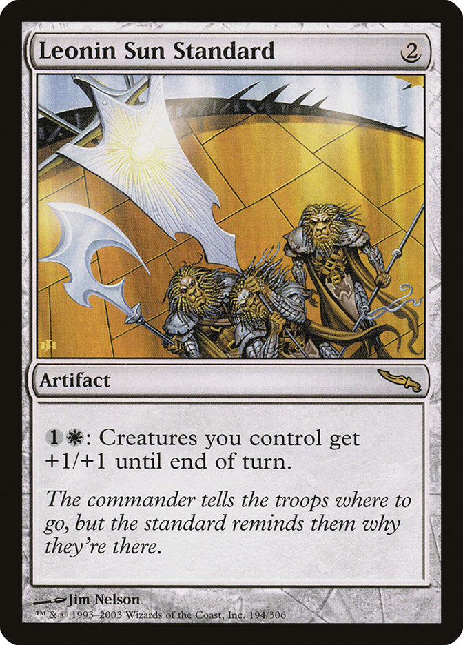 Leonin Sun Standard [Mirrodin] MTG Single Magic: The Gathering    | Red Claw Gaming