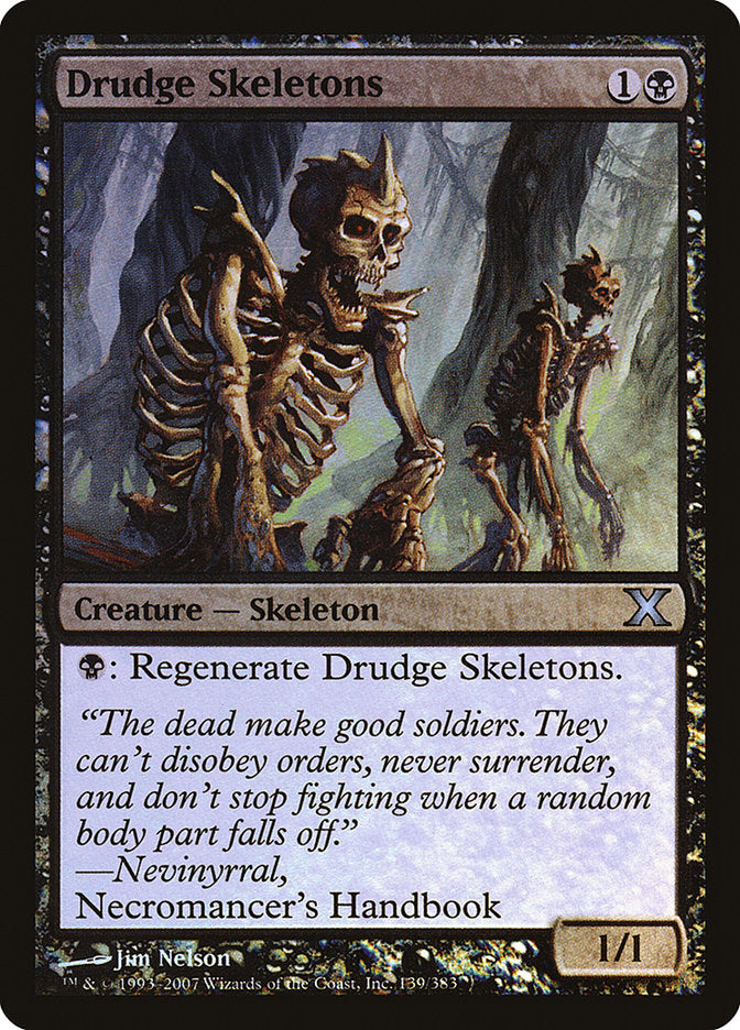 Drudge Skeletons (Premium Foil) [Tenth Edition] MTG Single Magic: The Gathering    | Red Claw Gaming