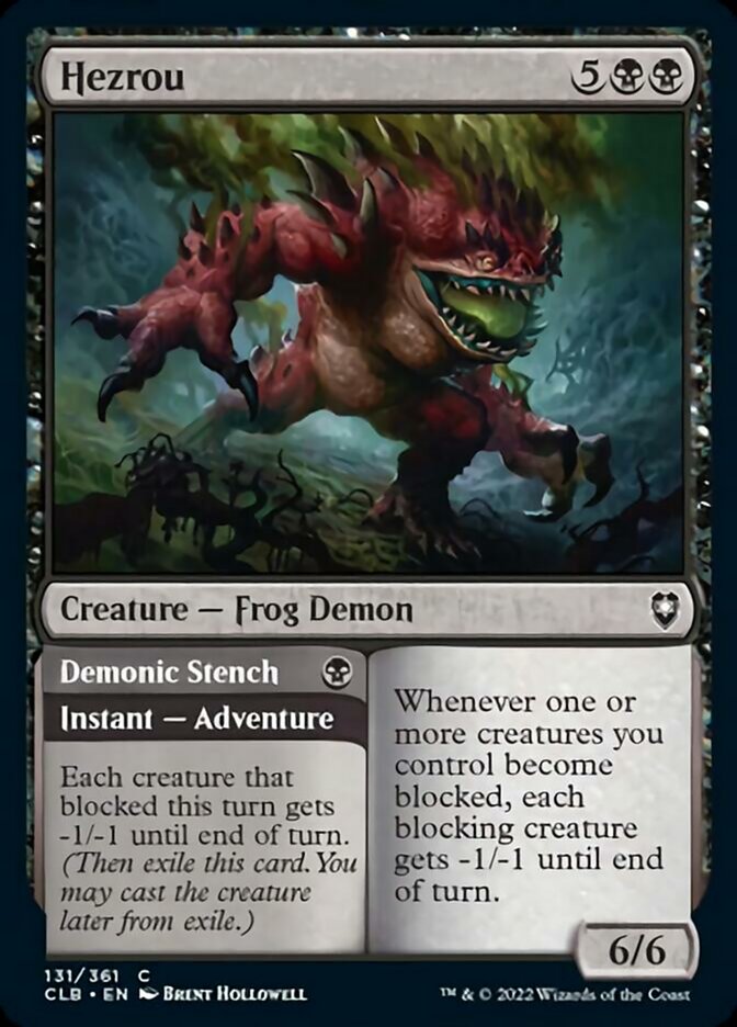 Hezrou // Demonic Stench [Commander Legends: Battle for Baldur's Gate] MTG Single Magic: The Gathering    | Red Claw Gaming