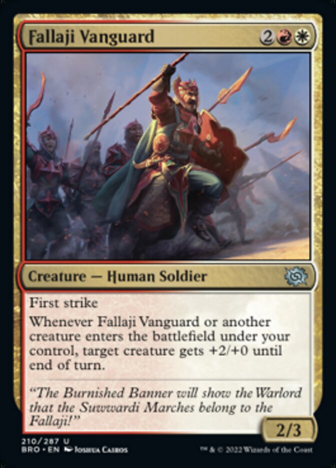 Fallaji Vanguard [The Brothers' War] MTG Single Magic: The Gathering    | Red Claw Gaming
