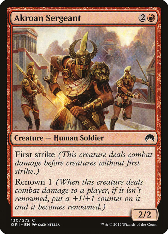 Akroan Sergeant [Magic Origins] MTG Single Magic: The Gathering    | Red Claw Gaming
