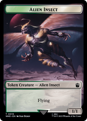 Alien Angel // Alien Insect Double-Sided Token [Doctor Who Tokens] MTG Single Magic: The Gathering    | Red Claw Gaming