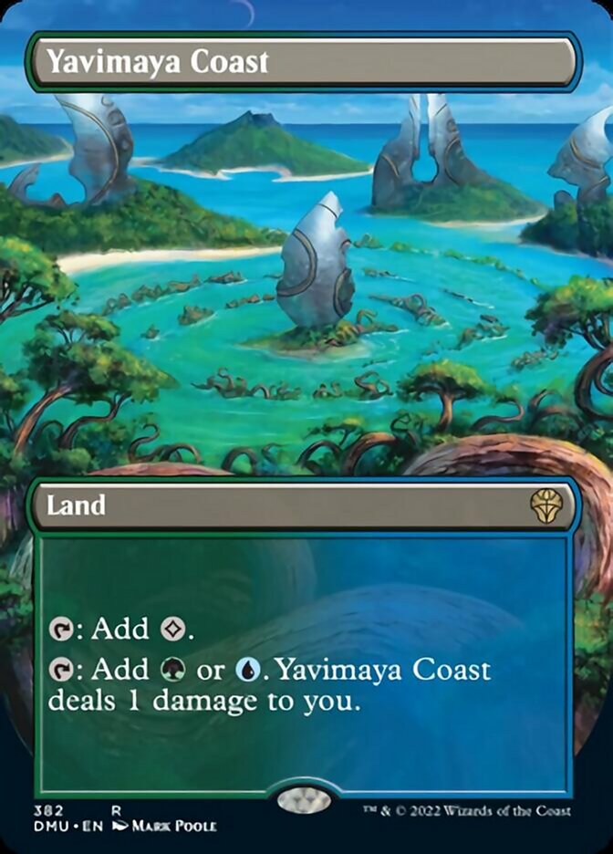 Yavimaya Coast (Borderless Alternate Art) [Dominaria United] MTG Single Magic: The Gathering    | Red Claw Gaming