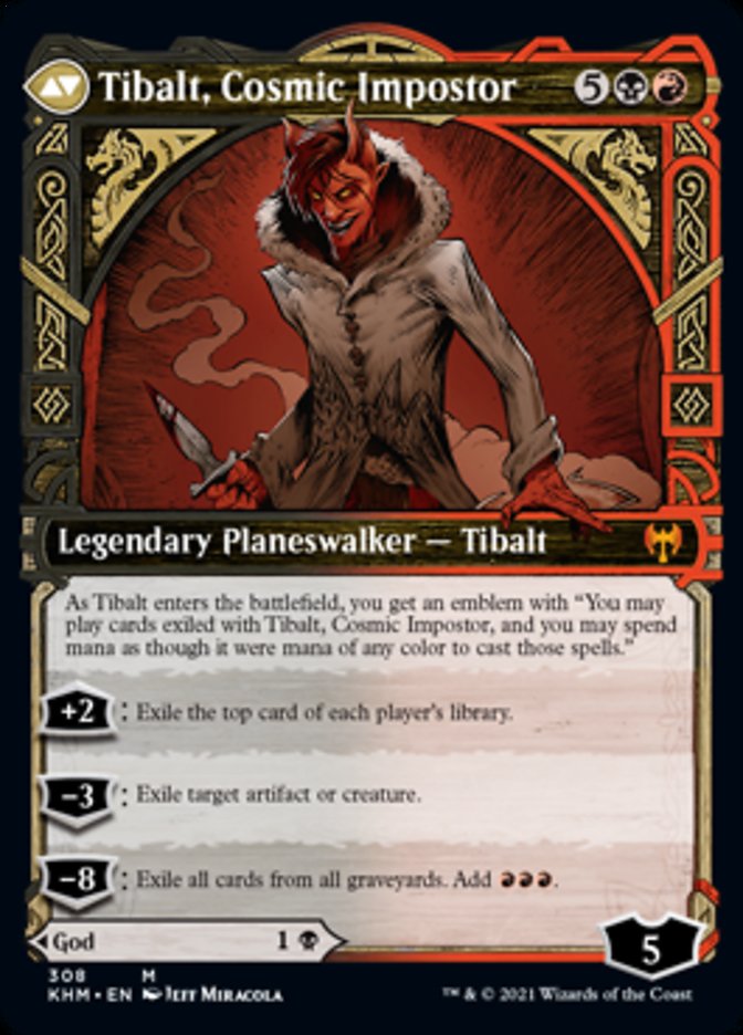 Valki, God of Lies // Tibalt, Cosmic Impostor (Showcase) [Kaldheim] MTG Single Magic: The Gathering    | Red Claw Gaming