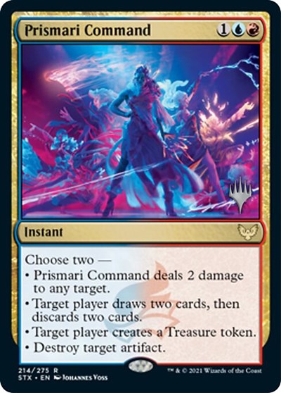 Prismari Command (Promo Pack) [Strixhaven: School of Mages Promos] MTG Single Magic: The Gathering    | Red Claw Gaming