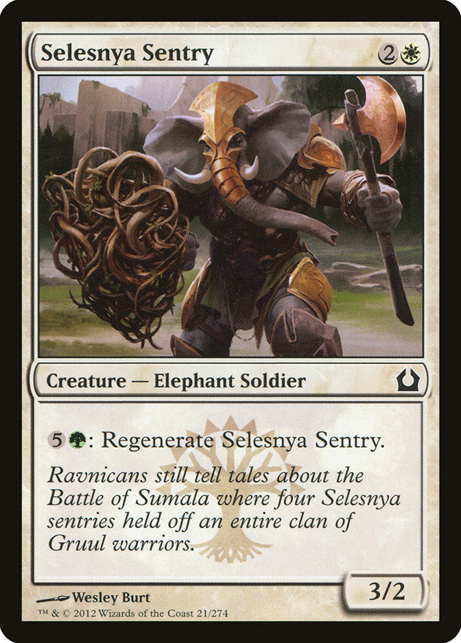 Selesnya Sentry [Return to Ravnica] MTG Single Magic: The Gathering    | Red Claw Gaming