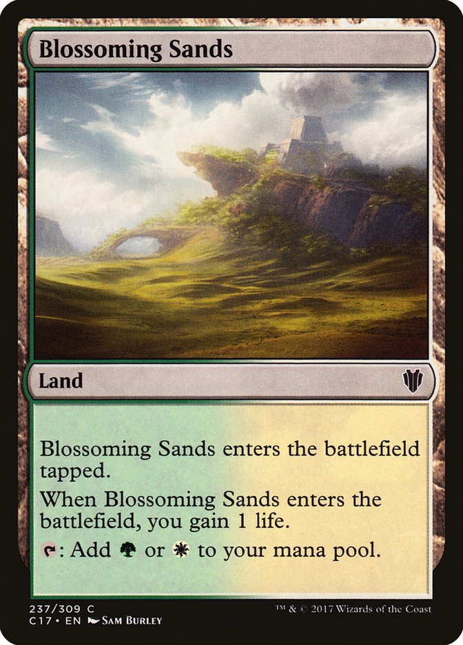 Blossoming Sands [Commander 2017] MTG Single Magic: The Gathering    | Red Claw Gaming
