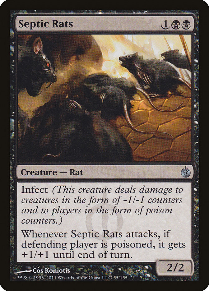 Septic Rats [Mirrodin Besieged] MTG Single Magic: The Gathering    | Red Claw Gaming