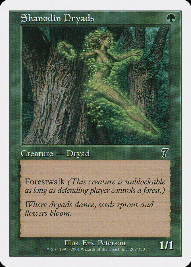 Shanodin Dryads [Seventh Edition] MTG Single Magic: The Gathering    | Red Claw Gaming