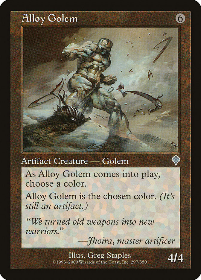 Alloy Golem [Invasion] MTG Single Magic: The Gathering    | Red Claw Gaming